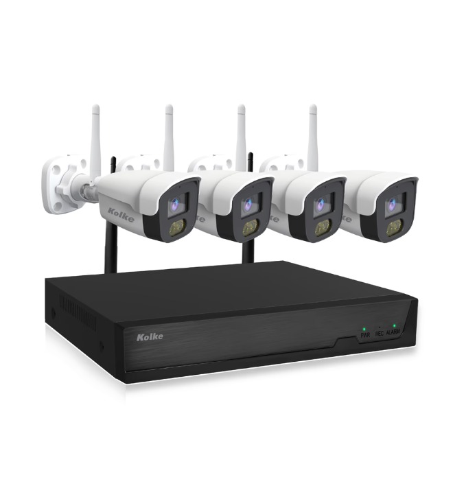 CAMERA DE SEGURANCA KOLKE C/4 WiFi de 8 CanaIS 2.0MP